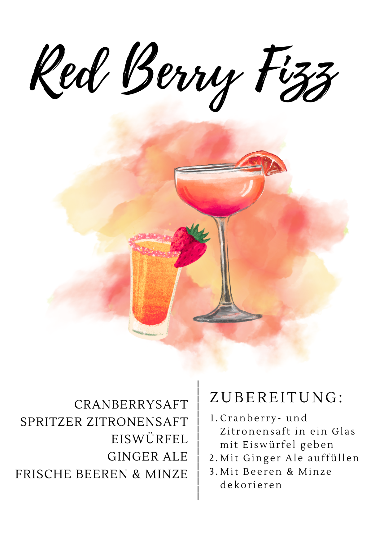Hier sollte ein Rezept zu einem Cocktail sein.