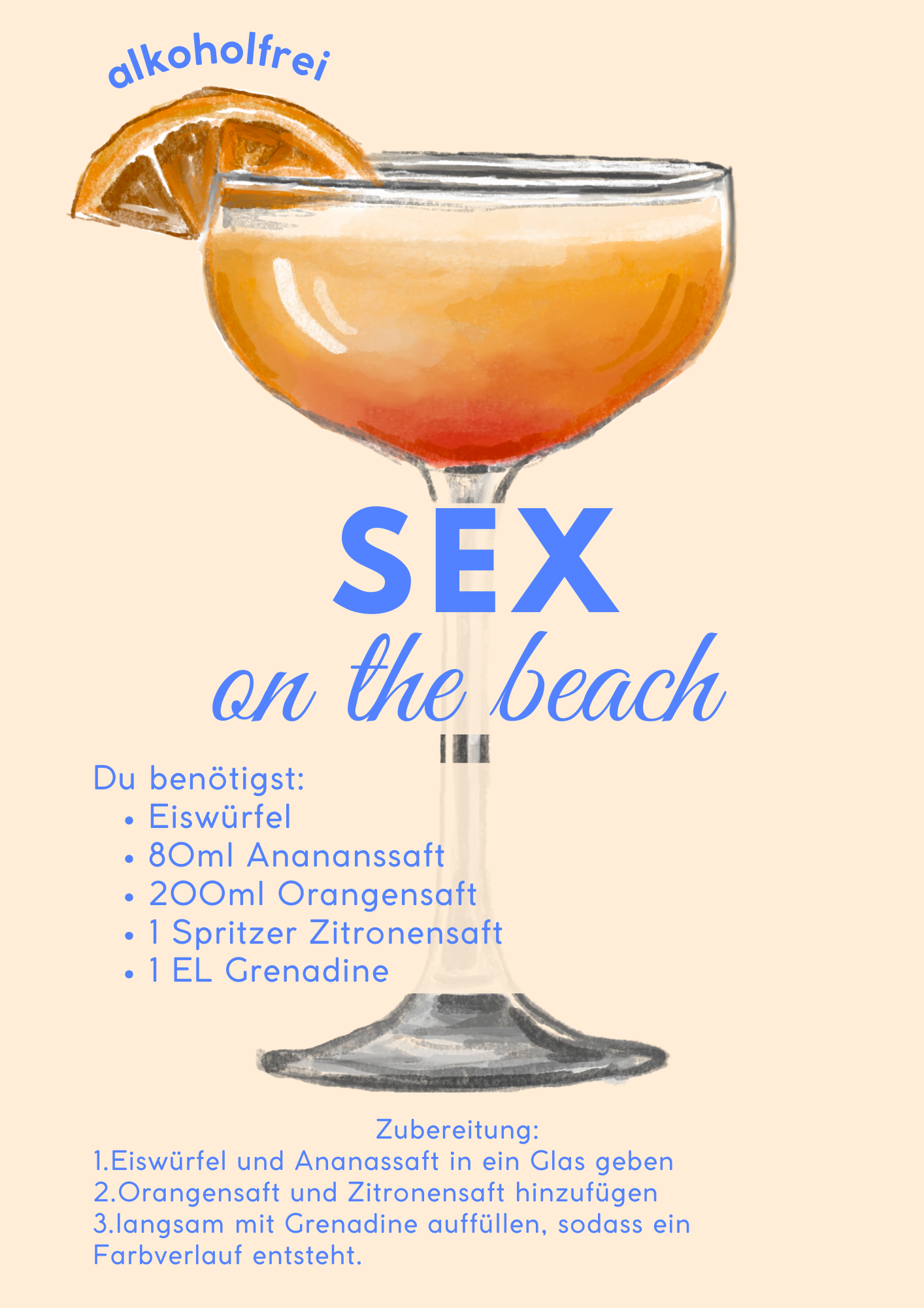 Hier sollte ein Rezept zu einem Cocktail sein.