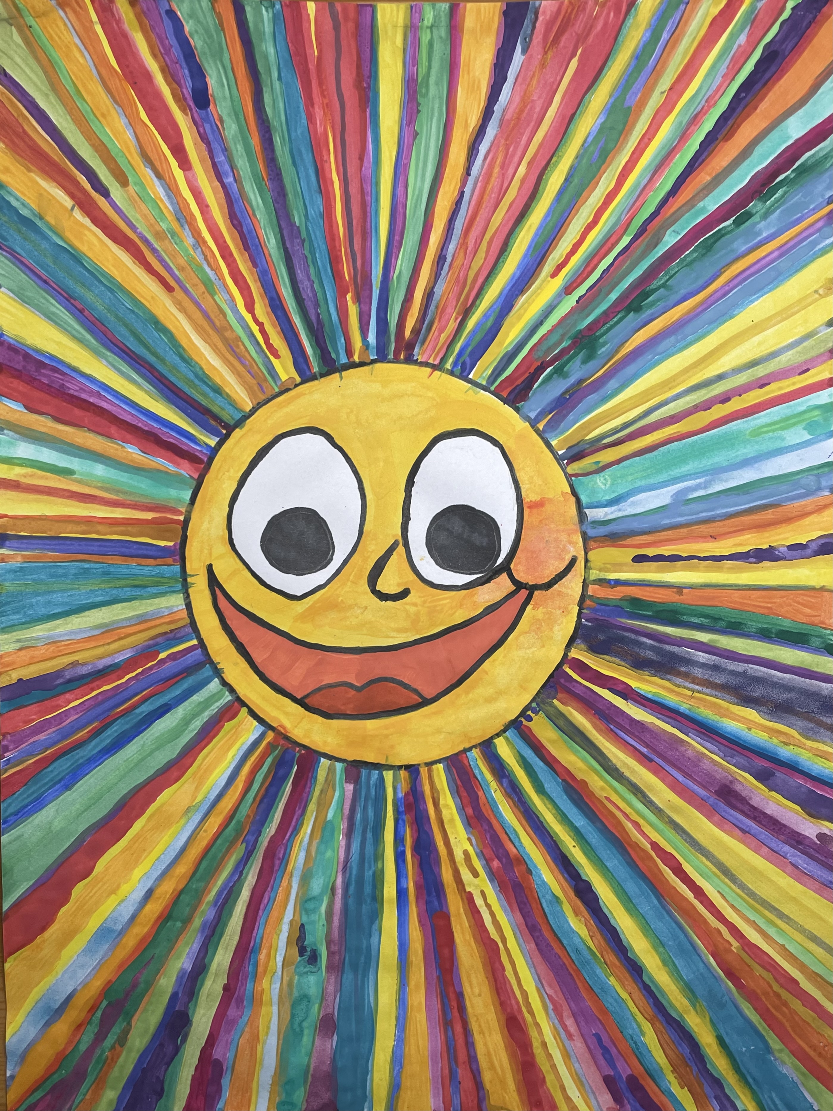 Hier sollte ein Gemälde von einer Sonne sein.